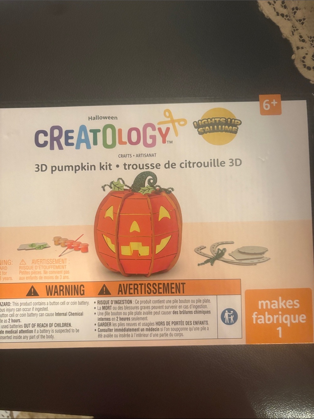 Kids 3D Pumpkin Kit - Orange